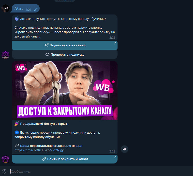 Проект Telegram-бот для Аскара Маркетплейсовича